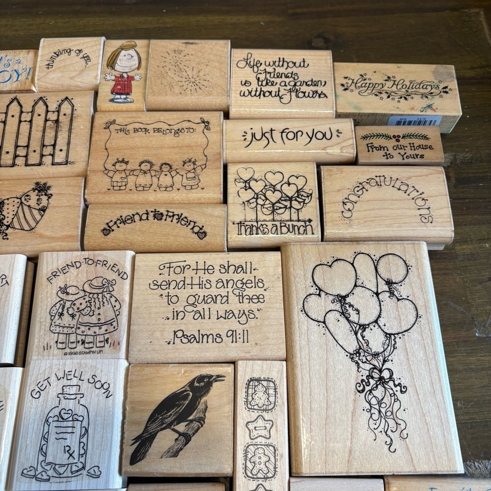 Vintage Rubber Stamps Crafting Scrapbook Crafts D.O.T.S USA 1990’s Y2K - Picture 3 of 15